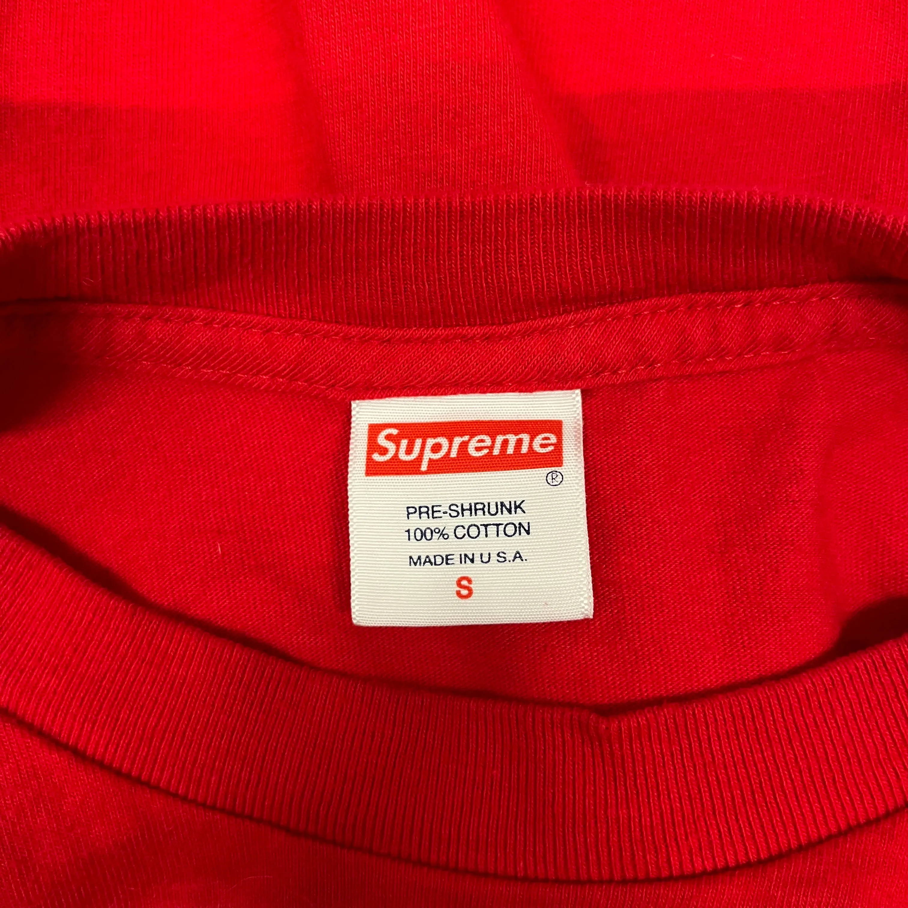 Supreme/T-Shirt/S/Cotton/RED/gas tee