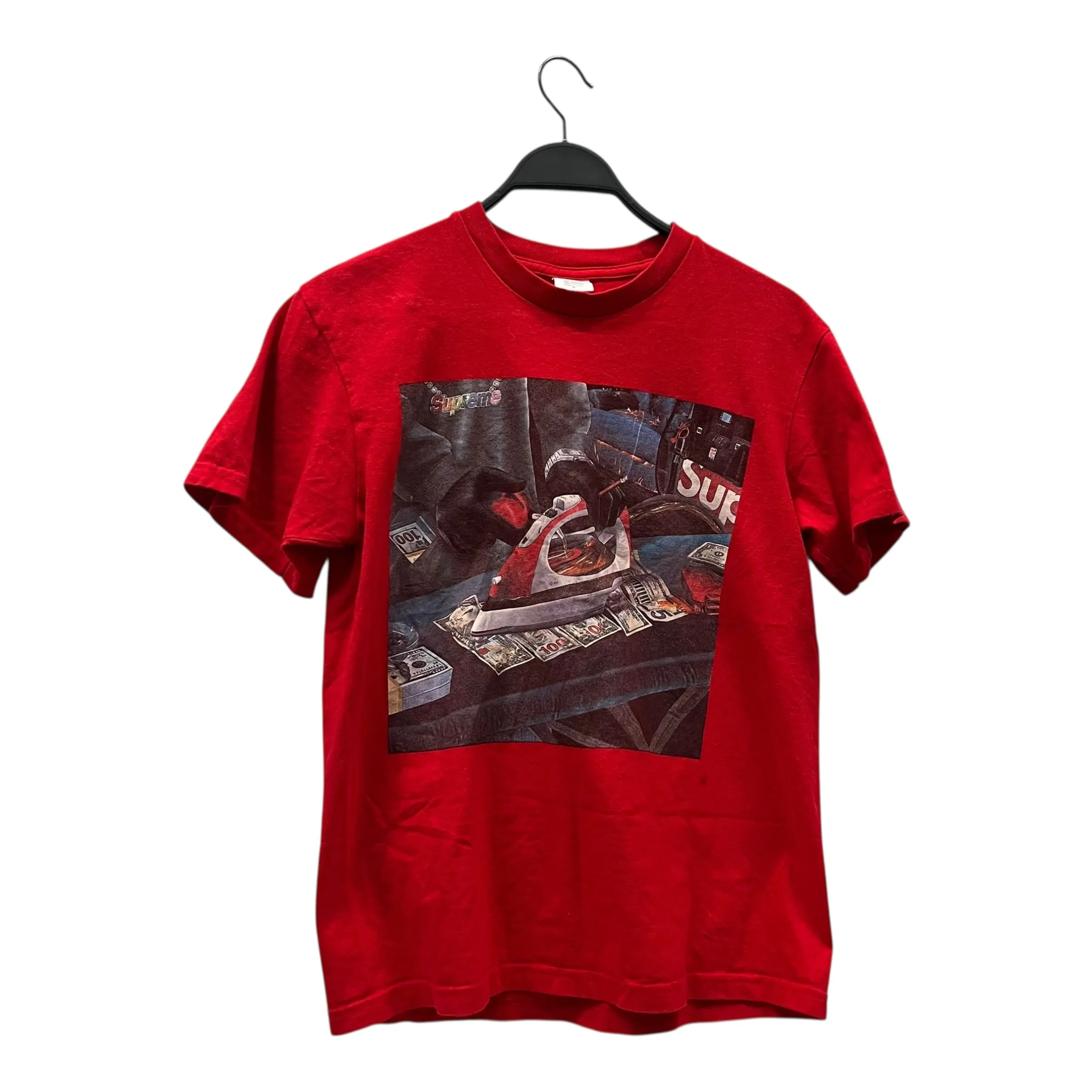 Supreme/T-Shirt/S/Cotton/RED/gas tee