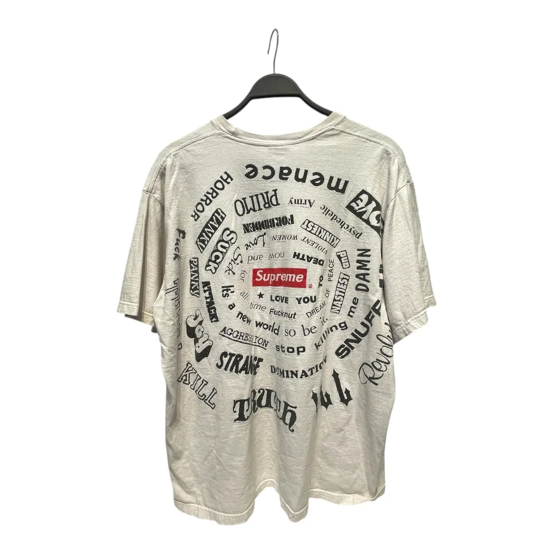 Supreme/T-Shirt/XL/Cotton/WHT/