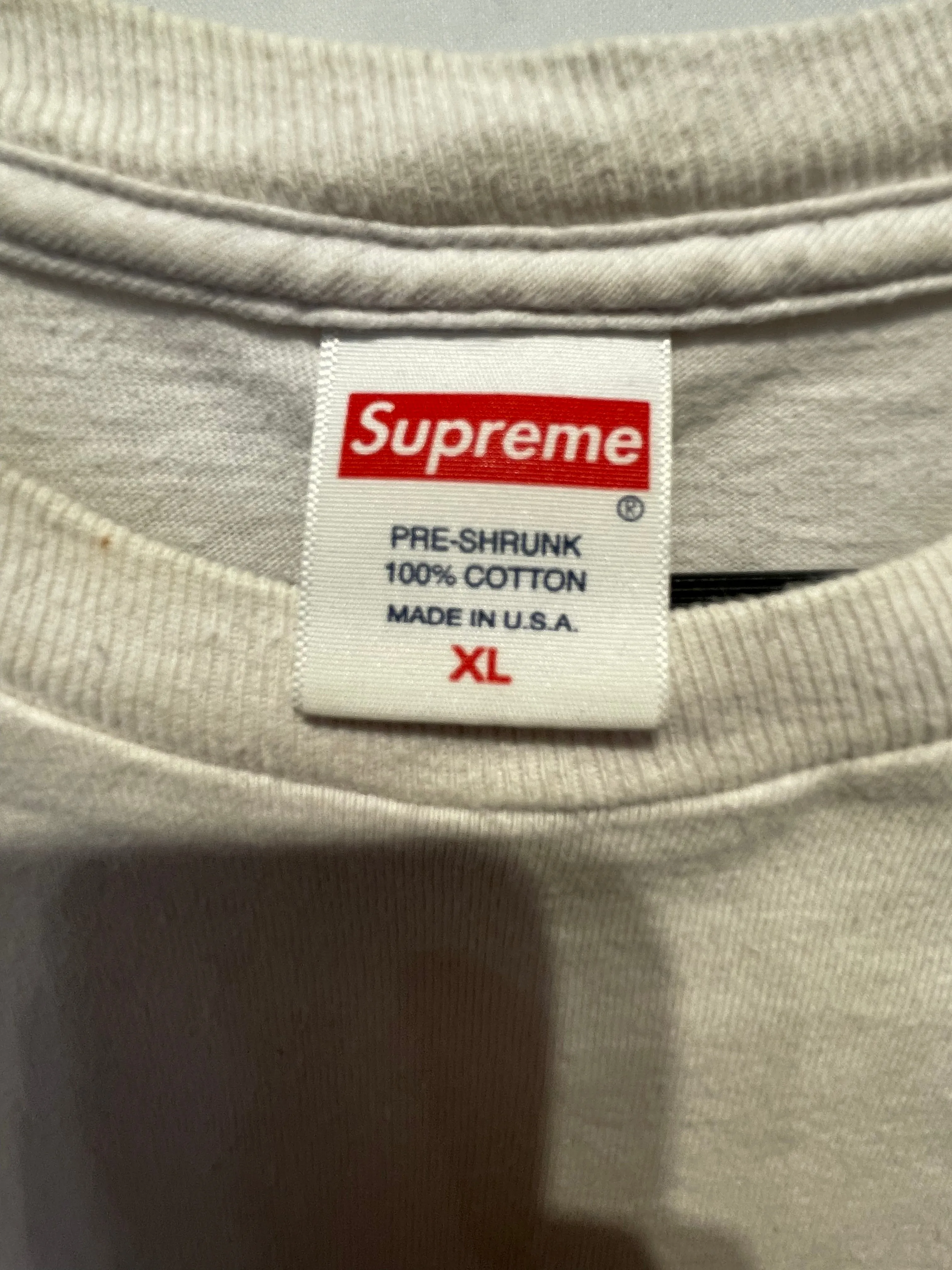 Supreme/T-Shirt/XL/Cotton/WHT/