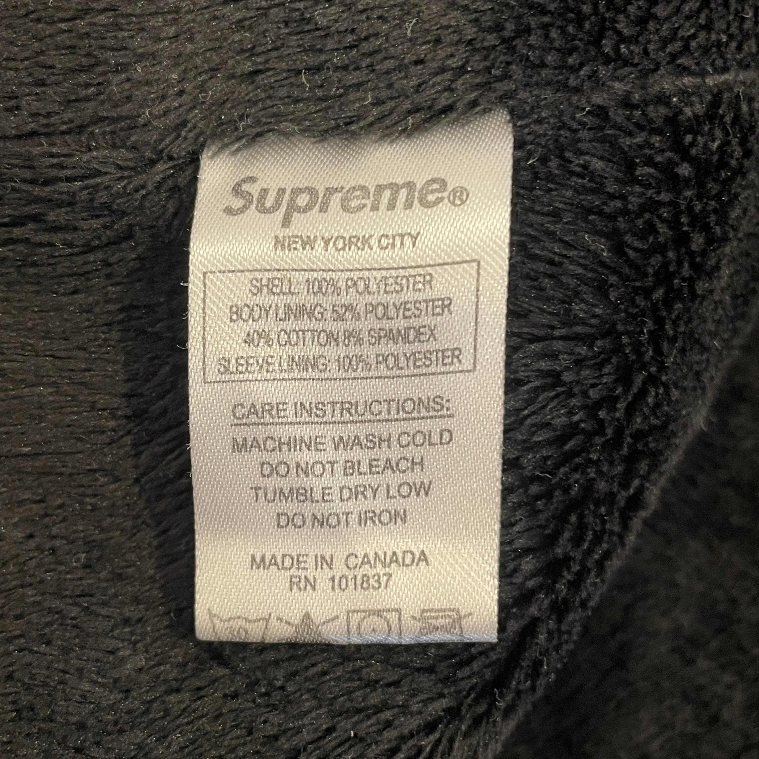Supreme/Windbreaker/L/Nylon/BLK/BACK LOGO