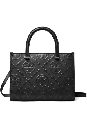 TORY BURCH - Women T Monogram Contrast Embossed Square Tote